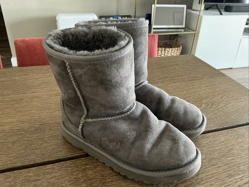 Ugg classic gray suede - gray,