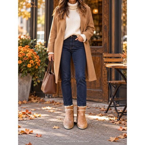 Ugg chestnut suede ankle - ugg, boots