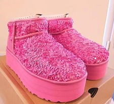 Stivali UGG paillettes rosa