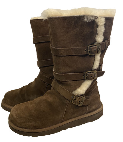 Ugg brown shearling buckle - ugg,