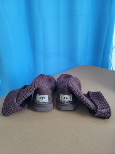 Ugg 5817 brown knit fold - ugg,