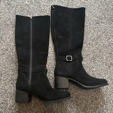 Stivali scamosciati neri