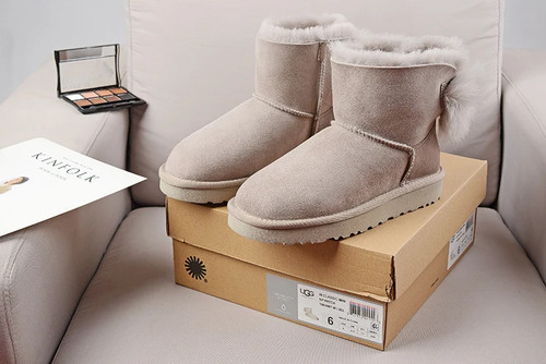 Ugg fluff bow - ugg, grey
